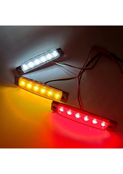 Beyaz Kamyon Römorku Yan Işaret Göstergeleri Işık Araba Sinyali Fren Arka Uyarı Arka Lambaları LED 12V 24V Oto Lambası (Yurt Dışından) fiyatları