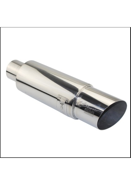 Gümüş 63MM Tarzı Araba Motosikleti Egzoz Sistemleri Susturucu Ucu Evrensel Paslanmaz Çelik Id Çıkış Stili Susturucu Egzoz Borusu (Yurt Dışından)