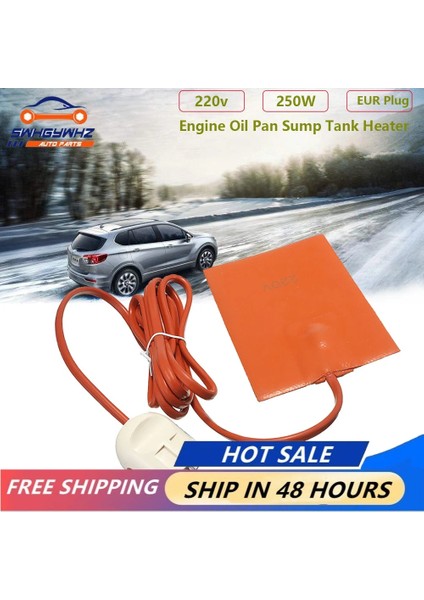 Whdz Araba Motor Yağı Karteri Karter Tankı Isıtıcı Ped 250W Silikon Yağ Isıtma Pedi Motor Yağı Tankı Ab Tak ile Aşınma Korumak (Yurt Dışından)