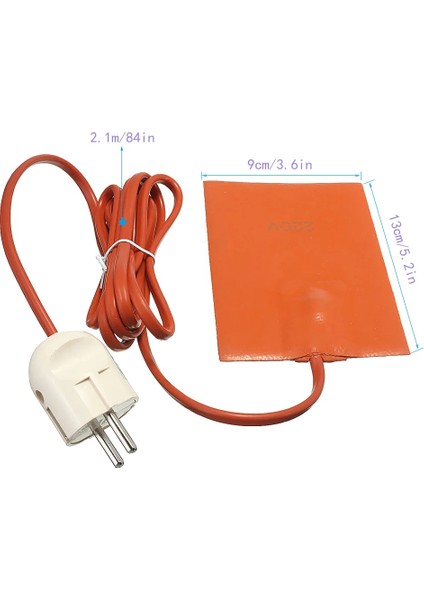 Whdz Araba Motor Yağı Karteri Karter Tankı Isıtıcı Ped 250W Silikon Yağ Isıtma Pedi Motor Yağı Tankı Ab Tak ile Aşınma Korumak (Yurt Dışından)