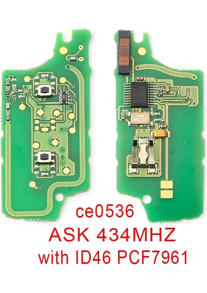 2btn CE0536 Sor Stili Keyyou Askfsk Peugeot Için Citroe Anahtar Düğmeler Için Uzaktan Anahtar Electrorcuit Board CE0536 (Yurt Dışından)