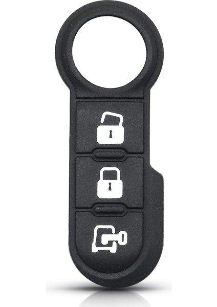Model 2 Stili Keyyou Yeni Styling 3 Düğme Lastik Pedi Fob Flip Katlanır Anahtar Uzaktan Fiat ve Abarth Punto Uzaktan Araba Anahtarı Pad Kılıf Kapak (Yurt Dışından)