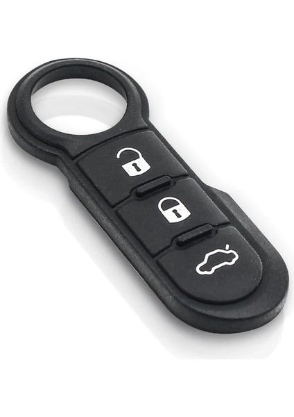 Model 2 Stili Keyyou Yeni Styling 3 Düğme Lastik Pedi Fob Flip Katlanır Anahtar Uzaktan Fiat ve Abarth Punto Uzaktan Araba Anahtarı Pad Kılıf Kapak (Yurt Dışından) fırsatları