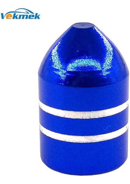 Mavi Stil 4 Adet Bullet Alüminyum Lastik Vana Kapakları Araba Bisiklet Motosiklet Alaşım Vana Kök Kapakları Araba-Styling Parçaları Aksesuarları (Yurt Dışından)