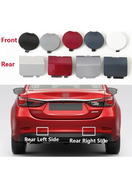 Boyasız Ön Stil Mazda 6 Atenza Sedan Için Ön Arka Tampon Çekme Kancası Kapağı Çekme Göz Kapağı (Yurt Dışından) fiyatları