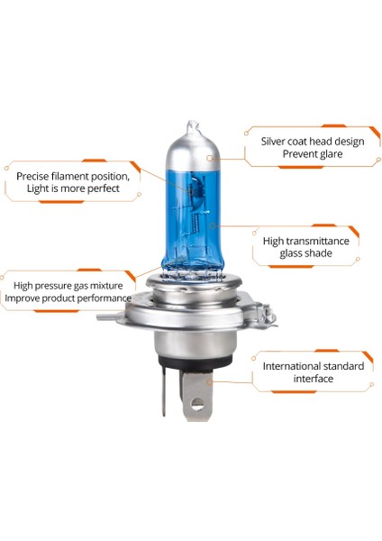 H7 Stili 1 Adet 6500K Voovoo Araba Işık H4 H7 Oto Halojen Lambalar Ampul Sis Farları 100W 2700K 4300K ​​6000K 12V Motercycle Araba Halojen Ampul Ampul Voiture (Yurt Dışından) fırsatları