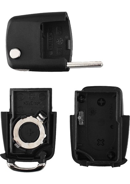 Bıçak Stili ile 3bt Keyyou Flip Katlanır Uzaktan Araba Anahtarı Kabuk Kılıf Fob Vw Polo Passat B5 B6 Tiguan Golf Skoda HU66 Blade Yemek (Yurt Dışından) indirimleri