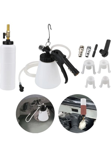 Çift Pot Tarzı Leepee Yağ Değişim Ekipmanları Kiti Büyük Kapasiteli Set Araba Fren Hidroliği Değiştirme Fren Hidroliği Tahliyeli Hava Alma Araba Tamir Aracı (Yurt Dışından) fiyatları