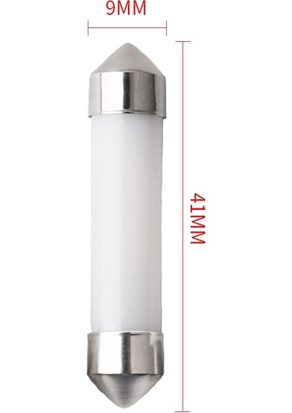 10 Parça Beyaz Stil 41 mm Ob Seramik Kabuk Araba LED Ampul Harita Işığı mm C5W LED Festoon Lambası Araç Gövde Kapısı Kubbe Işık Cak 12 V (Yurt Dışından)