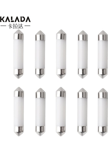 10 Parça Beyaz Stil 41 mm Ob Seramik Kabuk Araba LED Ampul Harita Işığı mm C5W LED Festoon Lambası Araç Gövde Kapısı Kubbe Işık Cak 12 V (Yurt Dışından) fırsatları