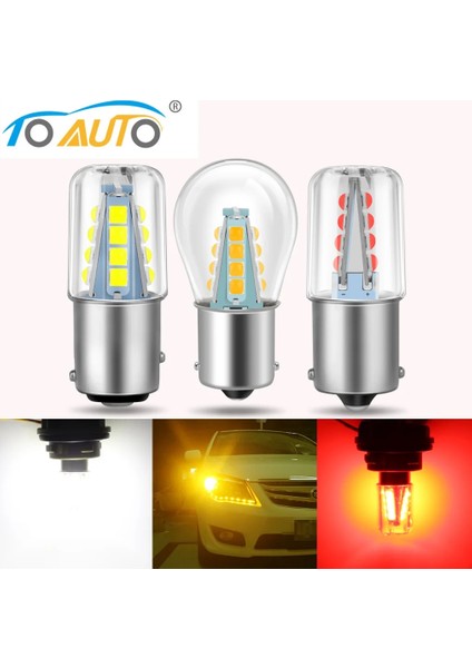 1156 BA15S P21W Stili 16SMD Kırmızı Baw LED Ampul BAY15D LED Ampul W R5W R10W Araba Dönüş Sinyali Işığı Dc 12V Oto Beyaz Kırmızı Sarı (Yurt Dışından) fırsatları