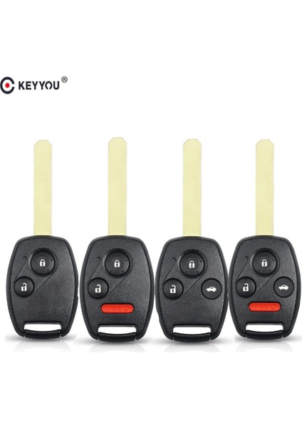 Pad Stili ile 2 Düğme Keyyou Düğmesi Kesilmemiş Bıçak Uzaktan Araba Anahtarı Kabuk Honda Fit Accord Civic Crv Pilot Insight Caz Hrv Fob Kılıf Kapak (Yurt Dışından) fırsatları