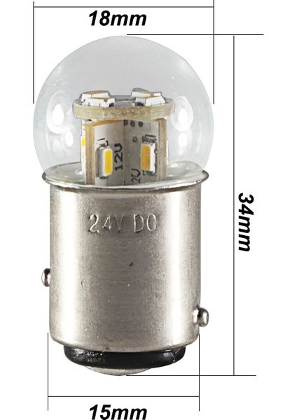 Sıcak Beyaz 36V Tarzı BAY15D 1157 LED Işık Ba BAY15D BA15D Anbus P21W PY21W Araba Kuyruk Ampul Fren Lambaları 6V 12V 24V 36V 48V Dyl Oto Sinyal Lambası (Yurt Dışından) modelleri