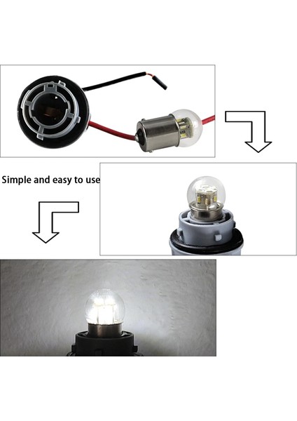 Sıcak Beyaz 36V Tarzı BAY15D 1157 LED Işık Ba BAY15D BA15D Anbus P21W PY21W Araba Kuyruk Ampul Fren Lambaları 6V 12V 24V 36V 48V Dyl Oto Sinyal Lambası (Yurt Dışından) indirimleri