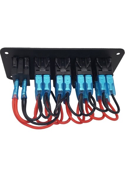 No.4 Tarzı Gang On Off Rocker Switch Panel 4.2A Çift USB Şarj Soketi ile LED Dijital Voltmetre Araba Deniz Teknesi LED Anahtar Paneli (Yurt Dışından)