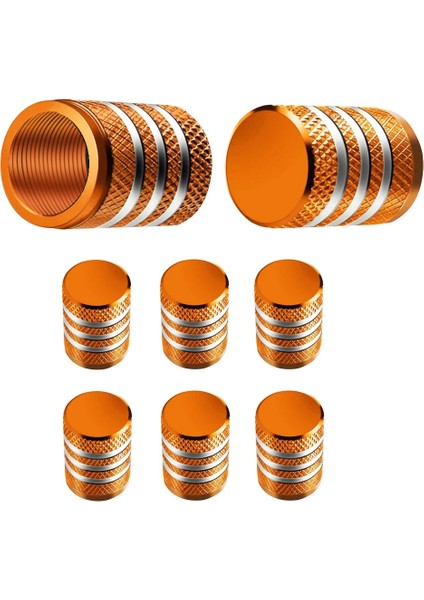 Tip B -Turuncu Stil 8 Adet Lastik Valf Kapakları Lastik Jant Kök Kapağı Toz Geçirmez Oto Jant Kapağı Alüminyum Alaşım Arabalar ve Motosikletler Için Nipel Kapakları Bisikletler (Yurt Dışından)