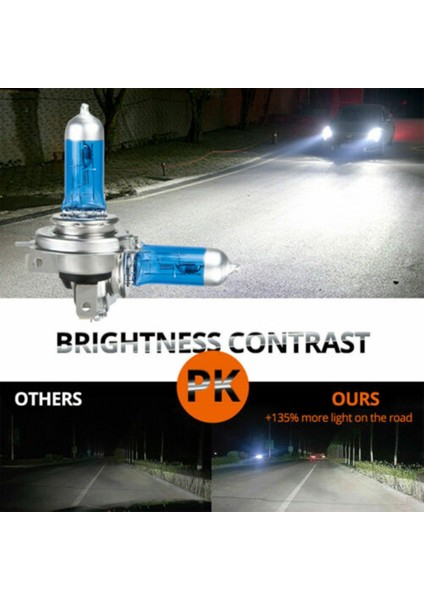 4 Adet H7 12V 100W 6000K Araba Far Ampülleri Xenon Hid Süper Beyaz Etkisi Bak Far Lambası Ampul Oto Aksesuarları (Yurt Dışından)
