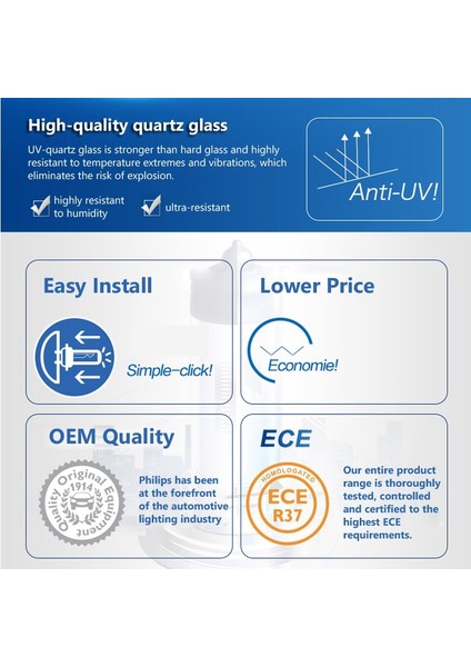 H9 12V 65W 1x Philips H4 H7 H11 Vision Orijinal Araba Lambası H1 H3 H8 H Hb3 Hb4 Sis Lambası Halojen Ampul Çoğu Model Için Uygundur (Yurt Dışından)