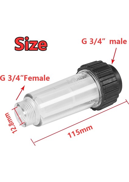 Turuncu Tarzı Yıkama Adaptörü Filtre G " Uydurma Orta Uyumlu, Iki Filtre Damarlı, Karcher Için K2 K3 K4 K5 K6 K7 Serisi Basınçlı (Yurt Dışından) fırsatları
