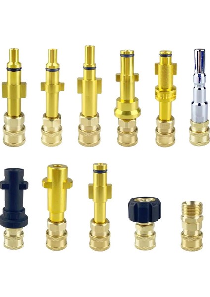 Kahverengi Tarzı Basınçlı Yıkayıcı Hızlı Bağlantı "püskürtme Tabancası Değnek Lance Bayonet Adaptörüne" Karcher Bosch Ar Elitech Nilfisk Dönüştürücü Için (Yurt Dışından)