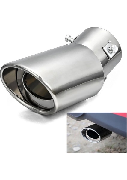 Beyaz Stil Evrensel Araba Egzoz Susturucu Ucu Paslanmaz Çelik Boru Kuyruk Susturucu Ucu Otomatik Egzoz Sistemi Kuyruk Borusu Araba Değiştirme Aksesuarı (Yurt Dışından) fiyatları