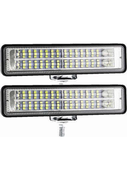 2 Adet Stil Araba Işık Montajı LED Sis Farları Off Road 4x4 84W Spot Işın Kamyonlar Için LED Işık Çubuğu Atv Suv Drl LED Spot Işığı Çalışma Işığı Çubuğu (Yurt Dışından)
