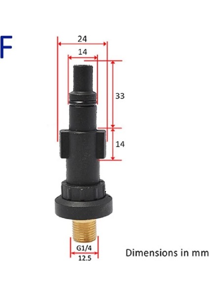 Mavi Stil Plastik Adaptör Köpük Memesi Köpük Jeneratörü Karcher Bosche Sterwampion Stihl Için Kar Köpük Lance Yüksek Basınçlı Yıkayıcı (Yurt Dışından)