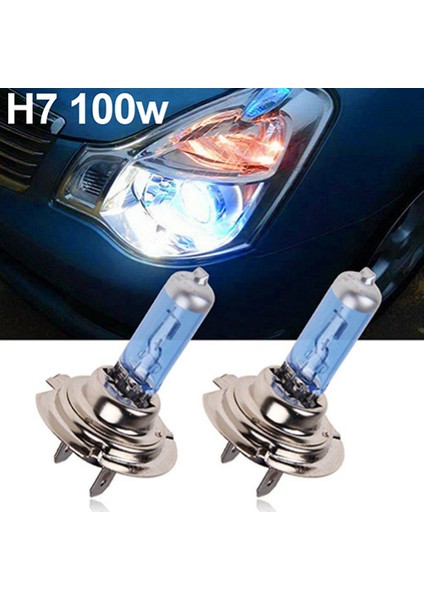 Xiyu Shop Beyaz H4 55W Profesyonel H1H4H7 Xenon Gaz Halojen Far Beyaz Lambalar 12V 5000K Ampuller Araba Aksesuarları Malzemeleri (Yurt Dışından)