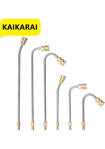 14CM U Tipi Stil Quick Release Yüksek Basınçlı Yıkayıcılar Metal Jet Lance Oluk Temizleme Değeri, Hızlı Nozul Ucu ile Yıkama Nozulu Araba Yıkayıcı (Yurt Dışından)
