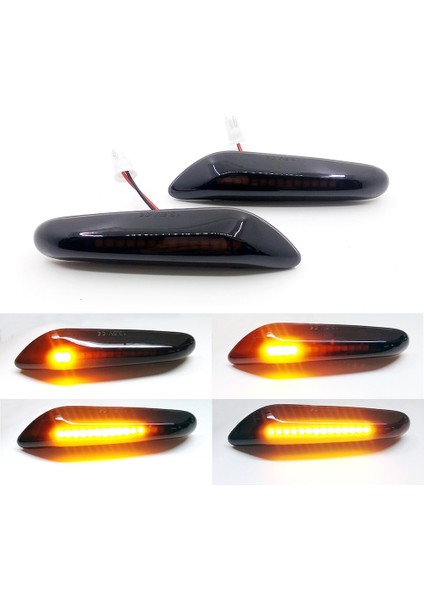 12V Yanıp Sönen Araba Dönüş Sinyali Işıkları Yanal Yan Işaret Lambaları LED Strobe Göstergesi Aksesuarları Bmw E90 E91 E92 E60 E87 E46 (Yurt Dışından) fiyatları