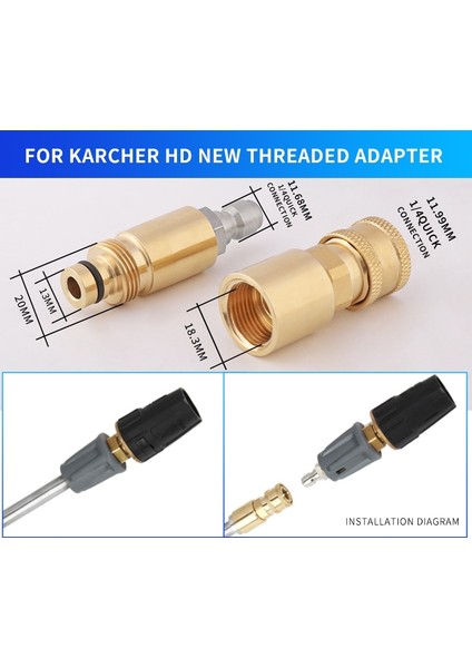 Eski Silahtan Yeni Boru Stiline Karcher Hd Yüksek Basınçlı Yıkayıcı Adaptörü Karcher Yıkayıcı Tabancası ve Borusu Için Yeni ve Eski Stil Arasında Bağlayın (Yurt Dışından) modelleri