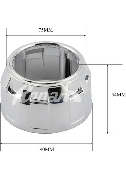 RA-Z-005 Stili Ronan 2.5 '' 3.0 '' Hella Kito Için Far Örtüleri Q5 Mh1 Bi-Xenon Bi-Led Projektör Lens Araba Styling Güçlendirme Maskesi Kapağı (Yurt Dışından)