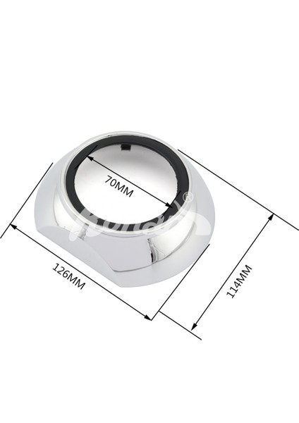 RA-Z-005 Stili Ronan 2.5 '' 3.0 '' Hella Kito Için Far Örtüleri Q5 Mh1 Bi-Xenon Bi-Led Projektör Lens Araba Styling Güçlendirme Maskesi Kapağı (Yurt Dışından)