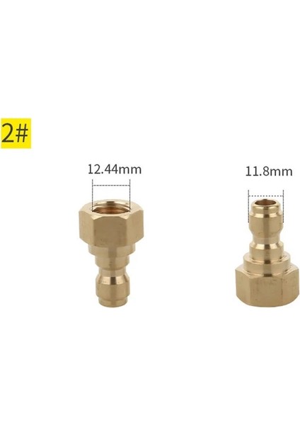 Kahverengi Tarzı Hızlı Bağlantı Bağlayıcı Adaptörü-Araba Temiz 1 ~ 14 # Hızlı Bağlantı Bahçe Hortumu Araba Yıkayıcı Için Yıkama Basınçlı Yıkama Konnektörü (Yurt Dışından)