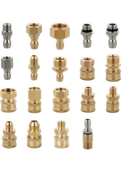 Kahverengi Tarzı Hızlı Bağlantı Bağlayıcı Adaptörü-Araba Temiz 1 ~ 14 # Hızlı Bağlantı Bahçe Hortumu Araba Yıkayıcı Için Yıkama Basınçlı Yıkama Konnektörü (Yurt Dışından) fırsatları