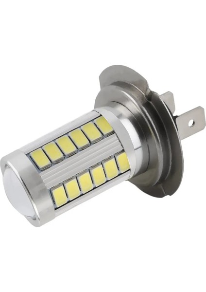 H7 Stili 6000K Soğuk Beyaz H7 LED Araba Lambaları Yüksek Güçlü LED Ampul Süper Parlak Beyaz 33 LED Oto Araba Sis Farları Sürüş Işık Lambası Ampuller Araba Aksesuarları (Yurt Dışından)