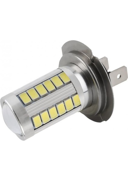 H7 Stili 6000K Soğuk Beyaz H7 LED Araba Lambaları Yüksek Güçlü LED Ampul Süper Parlak Beyaz 33 LED Oto Araba Sis Farları Sürüş Işık Lambası Ampuller Araba Aksesuarları (Yurt Dışından)