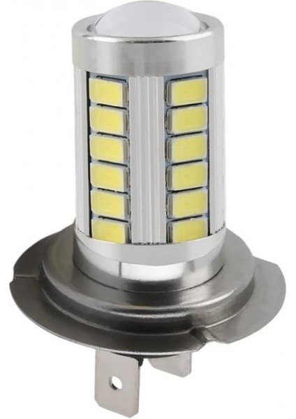 H7 Stili 6000K Soğuk Beyaz H7 LED Araba Lambaları Yüksek Güçlü LED Ampul Süper Parlak Beyaz 33 LED Oto Araba Sis Farları Sürüş Işık Lambası Ampuller Araba Aksesuarları (Yurt Dışından)