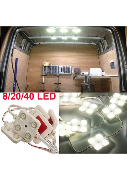 8led LED Araba Tavan Işık Kiti Van Iç Tavan Aydınlatma Karavan Için Kargo Rv Tekne Römorku Kamyonlar Van Için Iç Lamba (Yurt Dışından) fırsatları