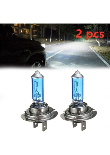 2 Adet Hk Xenon Gazlı Halojen Far Beyaz Işık Lamba Ampulleri 55W 12V (Yurt Dışından)