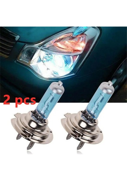 2 Adet Hk Xenon Gazlı Halojen Far Beyaz Işık Lamba Ampulleri 55W 12V (Yurt Dışından)