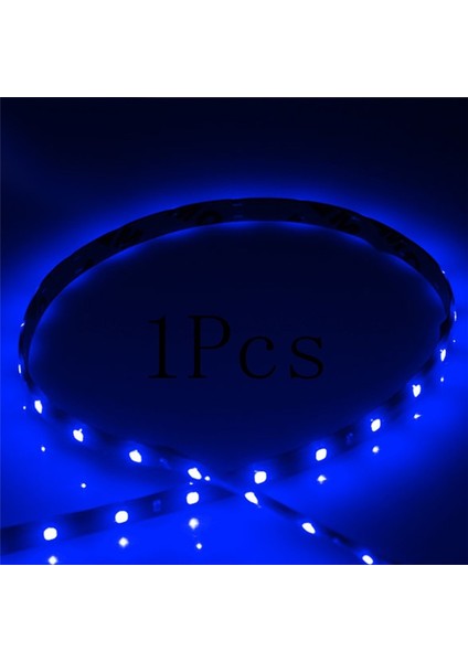 1 Adet Mavi M Araba Dekoratif Lambalar Su Geçirmez 15 LED Şerit Motor Kızdırma Işık Hattı Halat Tüp Gündüz Koşu Bandı Araba Dekorasyonu (Yurt Dışından)