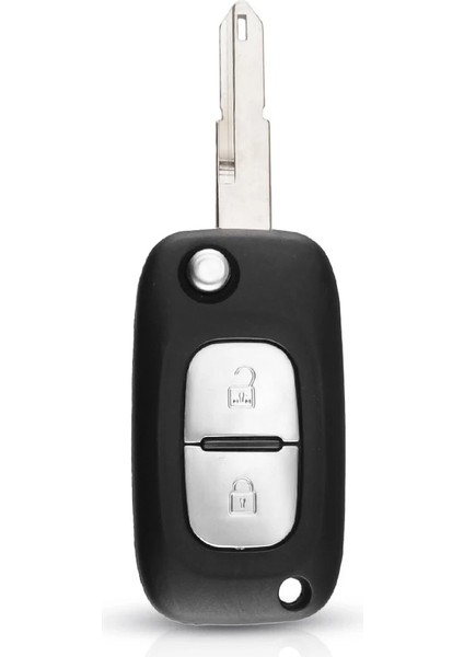 NE73 2 Düğme Stili Keyyou Düğmeler Uzaktan Çevirme Araba Anahtarı Kabuk Kılıf Fob Kapak Renault Clio Megane Kangoo 2 Modus HU83 Bıçak Araba Aksesuarları (Yurt Dışından)