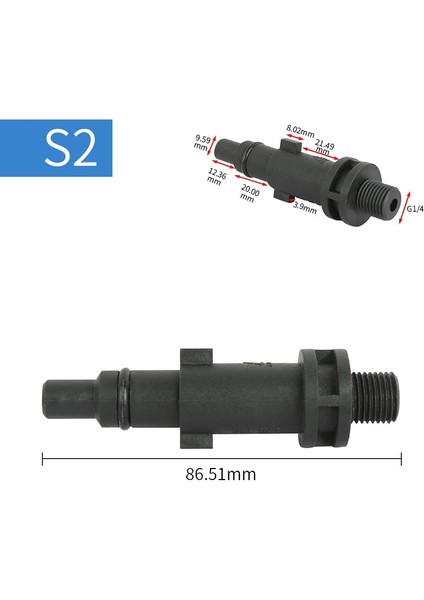 Renksiz Stil Araba Köpüğü Yıkama Kar Köpüğü Lance Köpük Memesi Yüksek Basınçlı Köpük Pot S Serisi Konnektör G Adaptörü Karcher Için Uygun (Yurt Dışından)