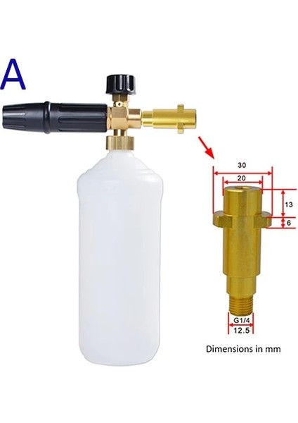 Karcher K Stili Için Yüksek Basınçlı Sabun Köpürtücü Kar Köpüğü Lance Köpük Topu Köpük Tabancası Nozulu Araba Temiz Köpük Yıkama Köpük Jeneratörü Karcher Araba Yıkayıcı Için (Yurt Dışından)