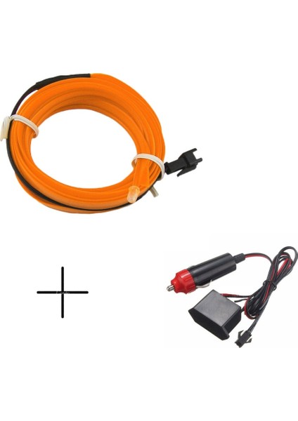 2 Milyon Stili Sürücülü Turuncu DC12V LED Dekoratif Şeritler Tüp Kablo Esnek Neon Işık Kızdırma Dize Işık Araba Dekorasyon Için Iç Atmosfer Lambası (Yurt Dışından)