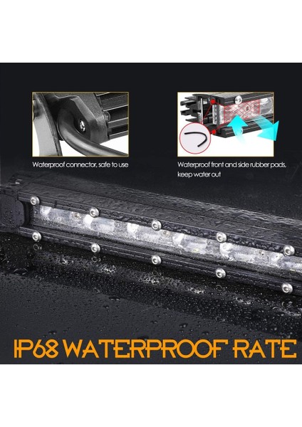 1 Adet 8 Inç LED Çubuk Stili Anmıngpu 12V 24V 6d LED Bar Inç Offroad Kamyon Için LED Işık Çubuğu Tekne Atv 4x4 Lada Niva Araba Barra LED Sürüş Sis Lambası (Yurt Dışından) modelleri