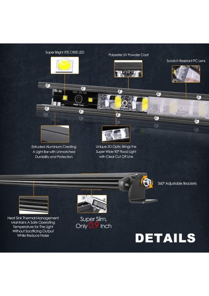 1 Adet 8 Inç LED Çubuk Stili Anmıngpu 12V 24V 6d LED Bar Inç Offroad Kamyon Için LED Işık Çubuğu Tekne Atv 4x4 Lada Niva Araba Barra LED Sürüş Sis Lambası (Yurt Dışından) indirimleri