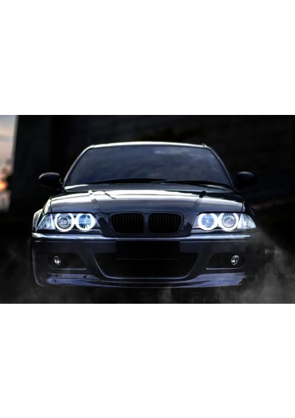 1 Takım Stili Araba-Styling Çift Renk Beyaz Sarı LED Halo Yüzükler Pamuk Işık Bmw E36 E38 E39 E46 M3 LED Smd Angel Eyes Lambası (Yurt Dışından) fiyatları