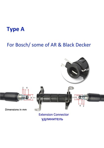 Kahverengi Tarzı Bosche Ar Black Decker Patriot Dawoo Için Basınçlı Yıkama Hortumu Boru Boru Uzatma Konnektör Adaptörü (Yurt Dışından) indirimleri